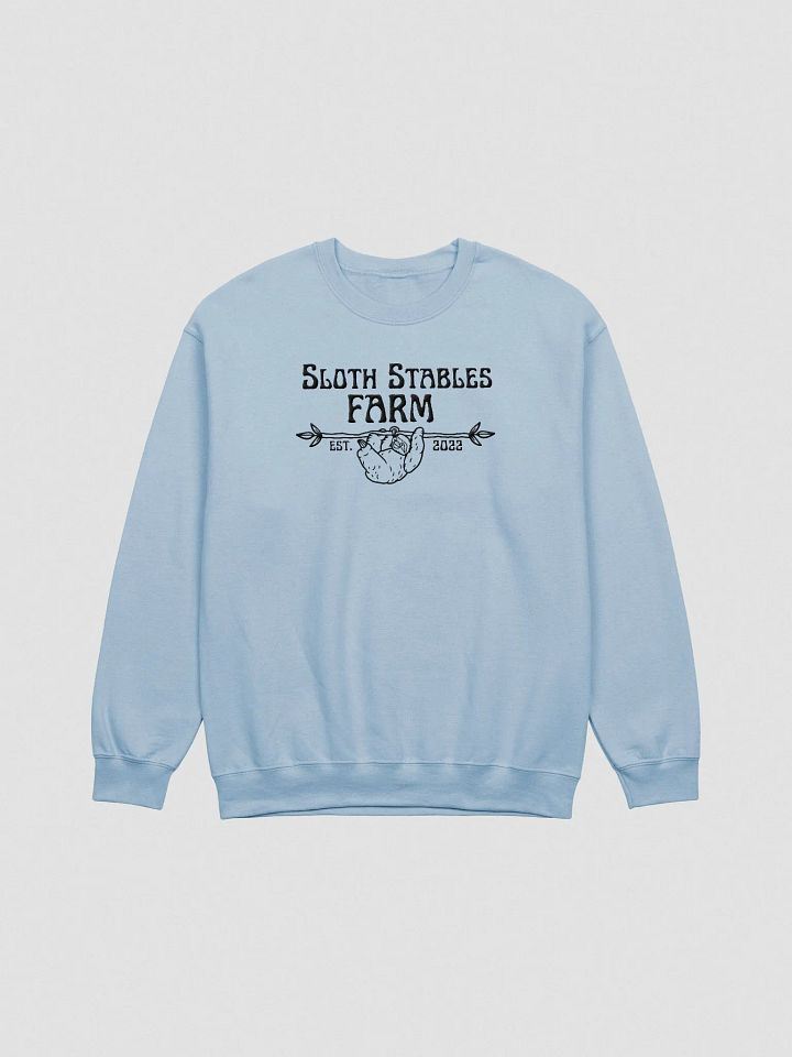 Sloth Stables Farm Sweatshirt - Black Embroidery product image (2)