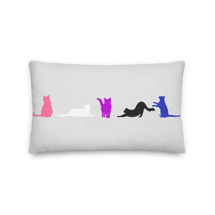 Genderfluid Pride Kitty Pillow product image (5)