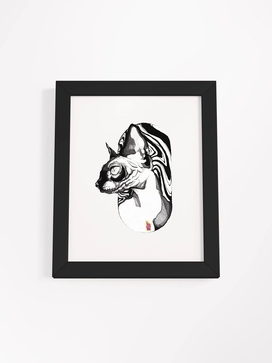 (Cuadro) SUMINAGASHI BLACK CAT product image (2)