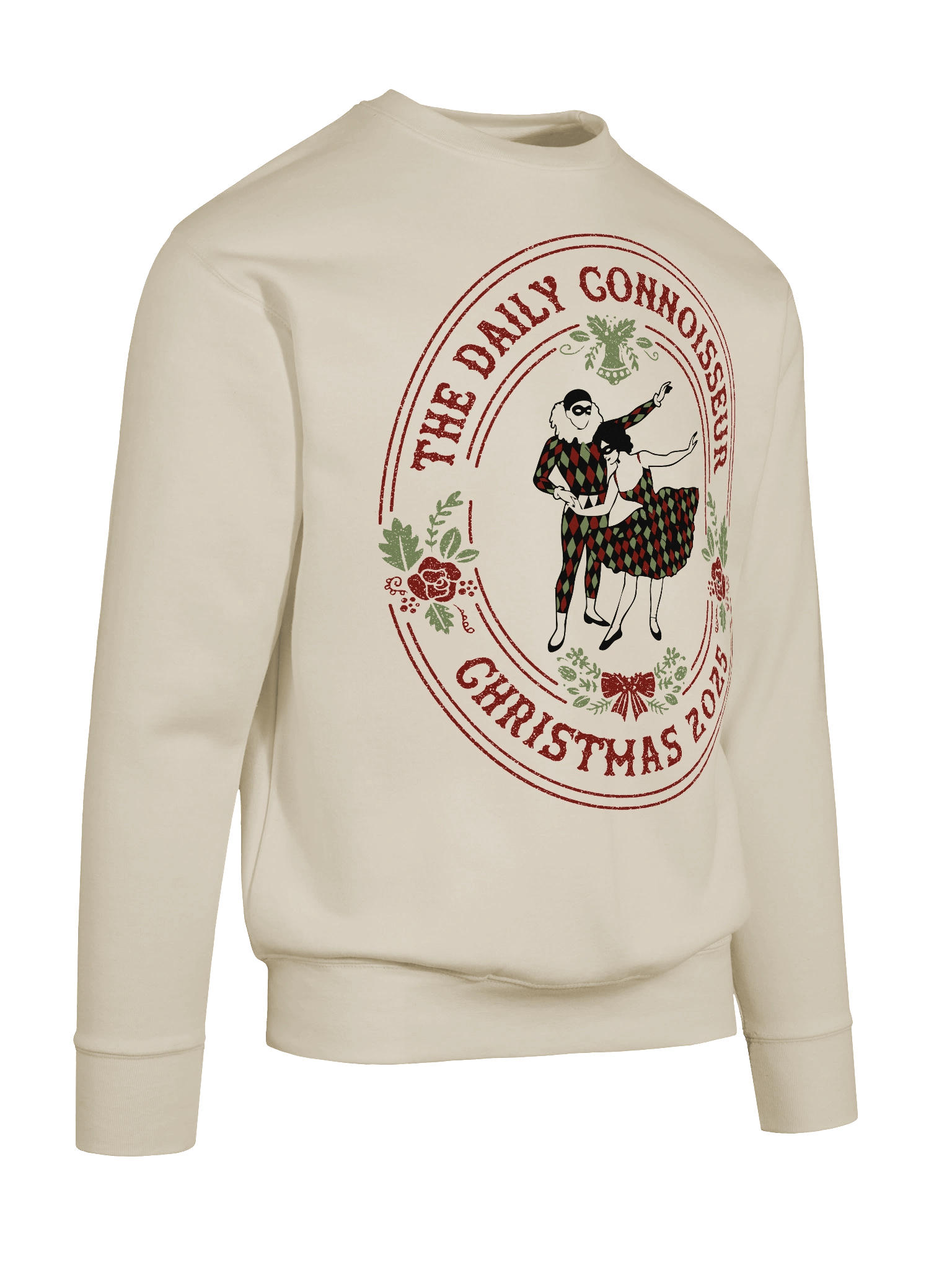 Adult Harlequin Christmas Emblem Sweatshirt product image (2)