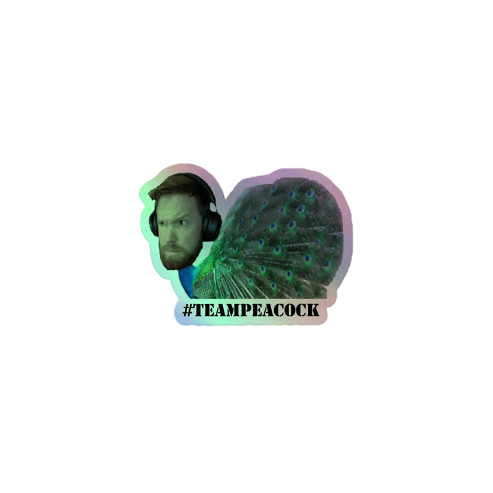 #TeamPeacock Holo Sticker product image (1)