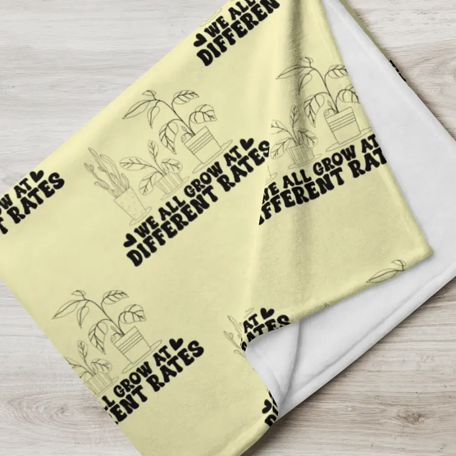 We All Grow At Different Rates Blanket product image (5)