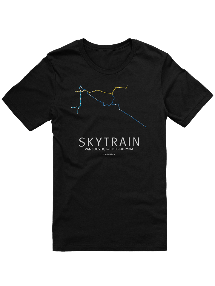 The Rail Fans Canada Map T-Shirt - SkyTrain product image (1)