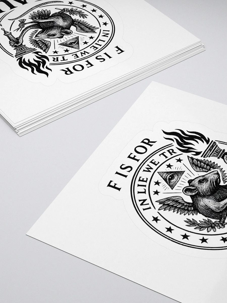 F is for fraud sticker product image (4)