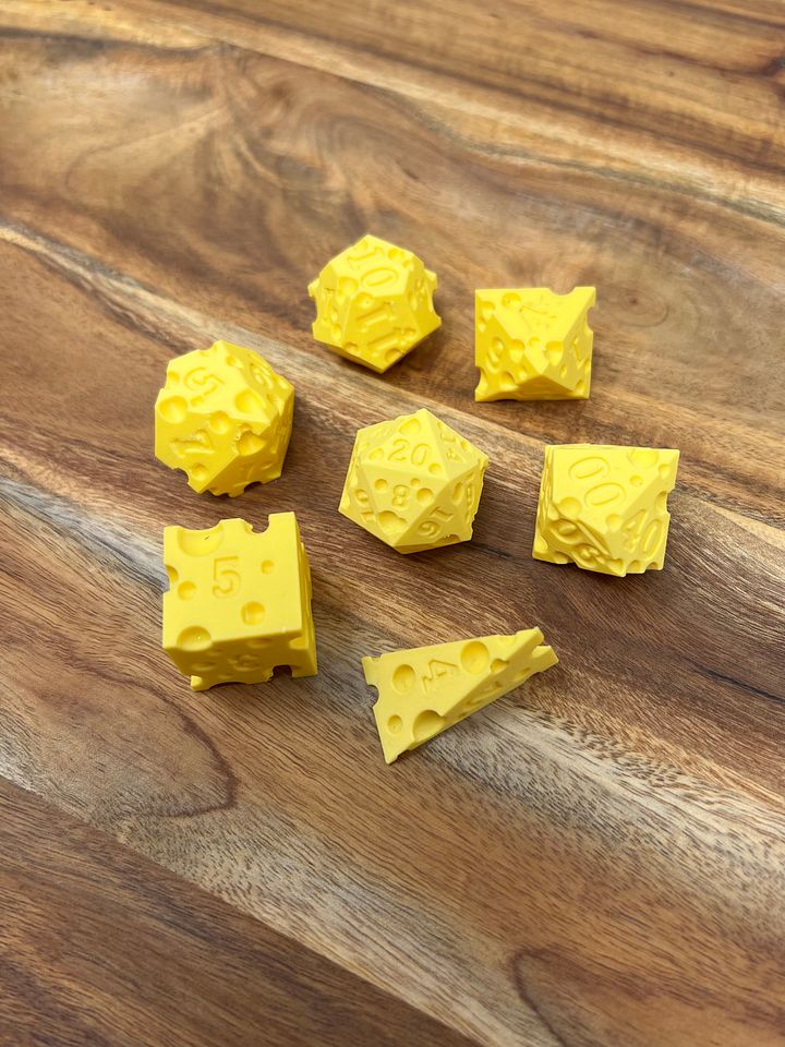Cheese Dice Set (3D Printed) product image (1)