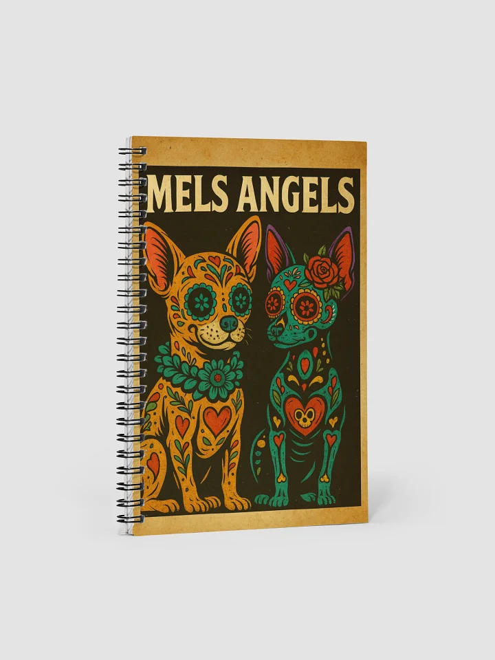 Day of the Dead Dog Notebook – Mel’s Angels Sugar Skull Chihuahua Journal (140 Pages) product image (1)