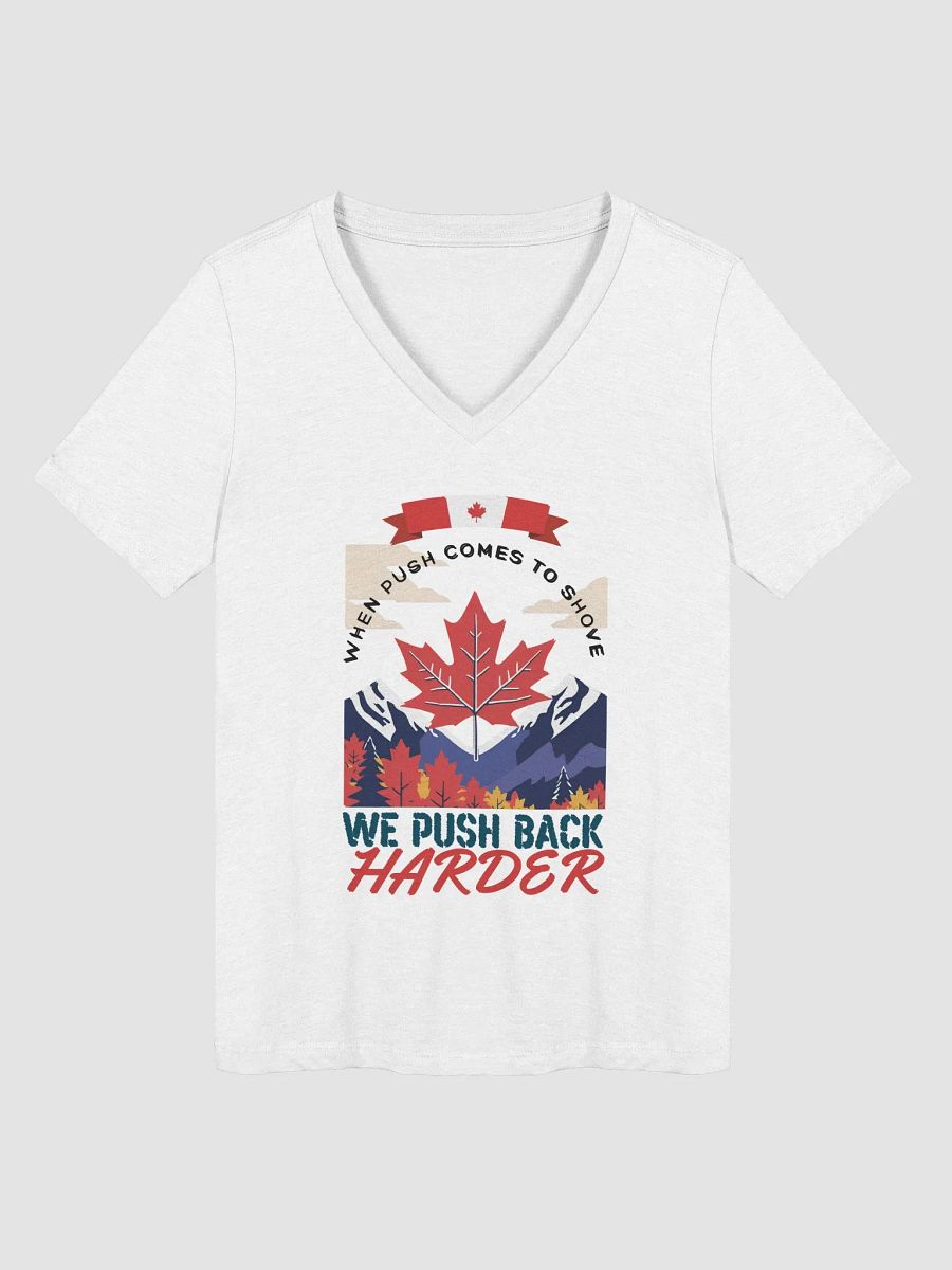 Maple Leaf Push Back Women's V-Neck Tee product image (11)