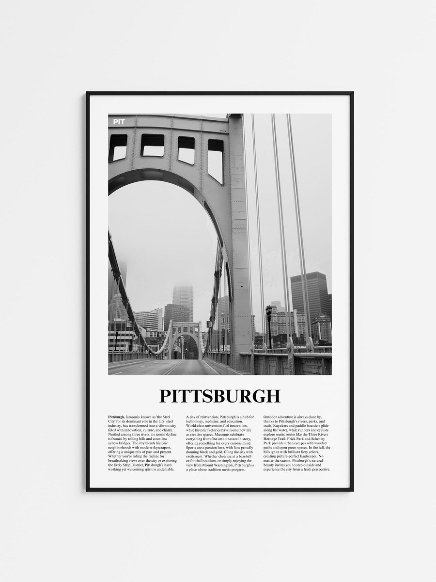 Pittsburgh 01 Newspaper Poster product image (1)