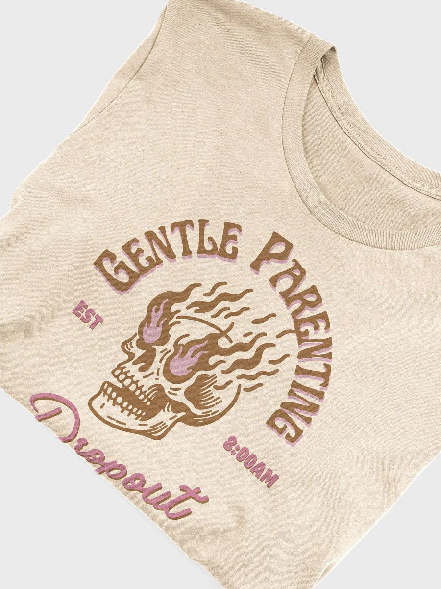 Flaming Skull Gentle Parenting Dropout T-Shirt product image (5)