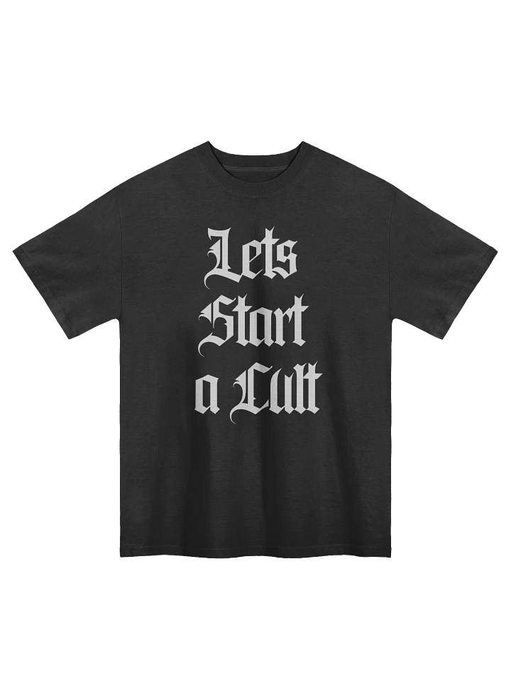 Let's Start a Cult Faded Oversized T shirt product image (1)