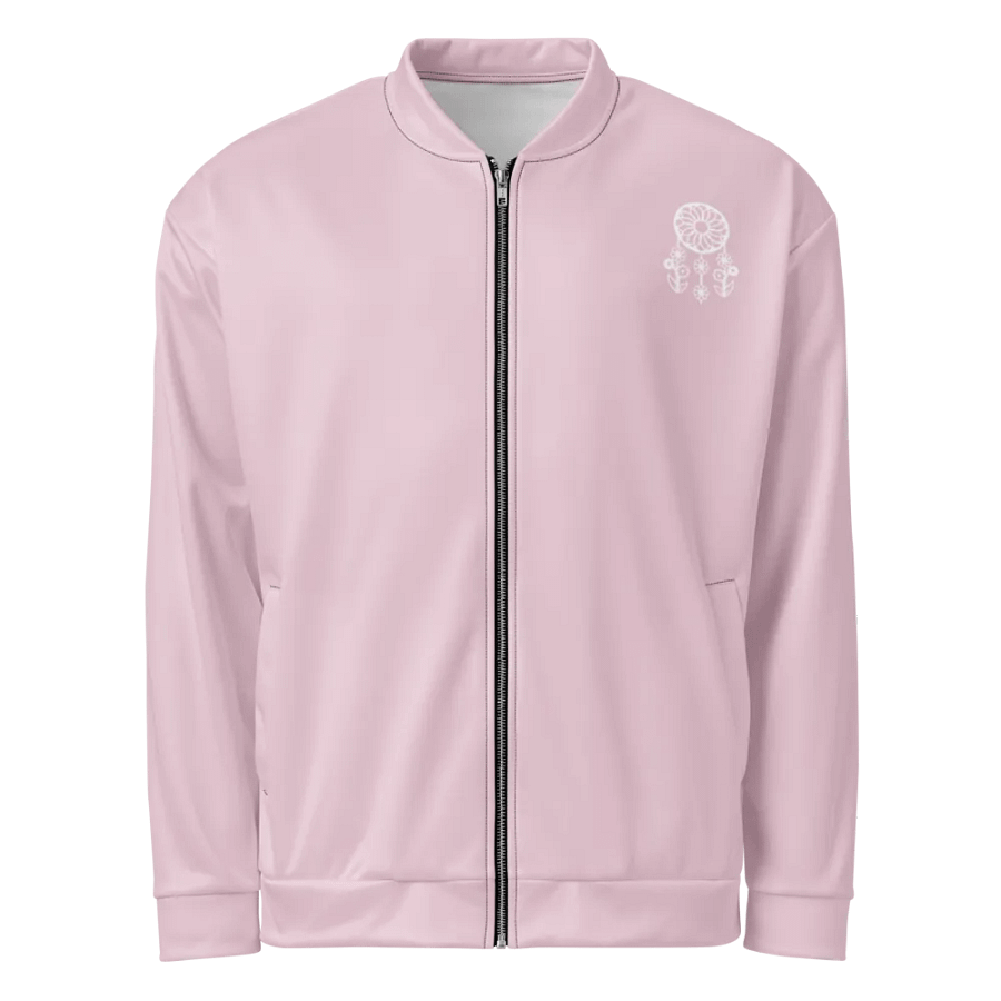 Blossom Pink Lace Bomber Jacket product image (2)