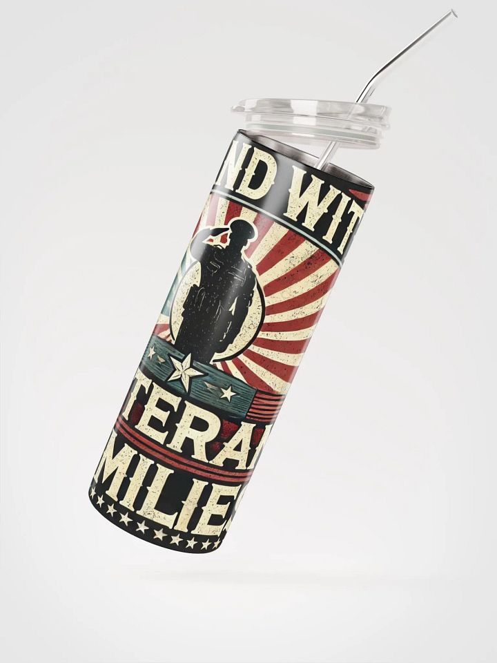 Patriotic Salute Stainless Steel Tumbler product image (2)