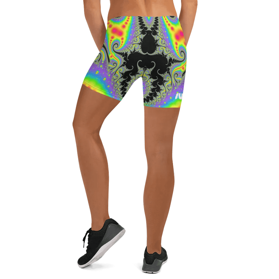 Fractal Bike Shorts - Fluorescent Nebula product image (8)