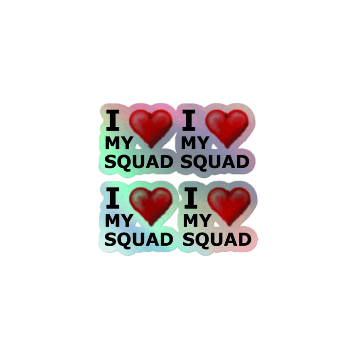 Holographic Squad Love Stickers product image (1)