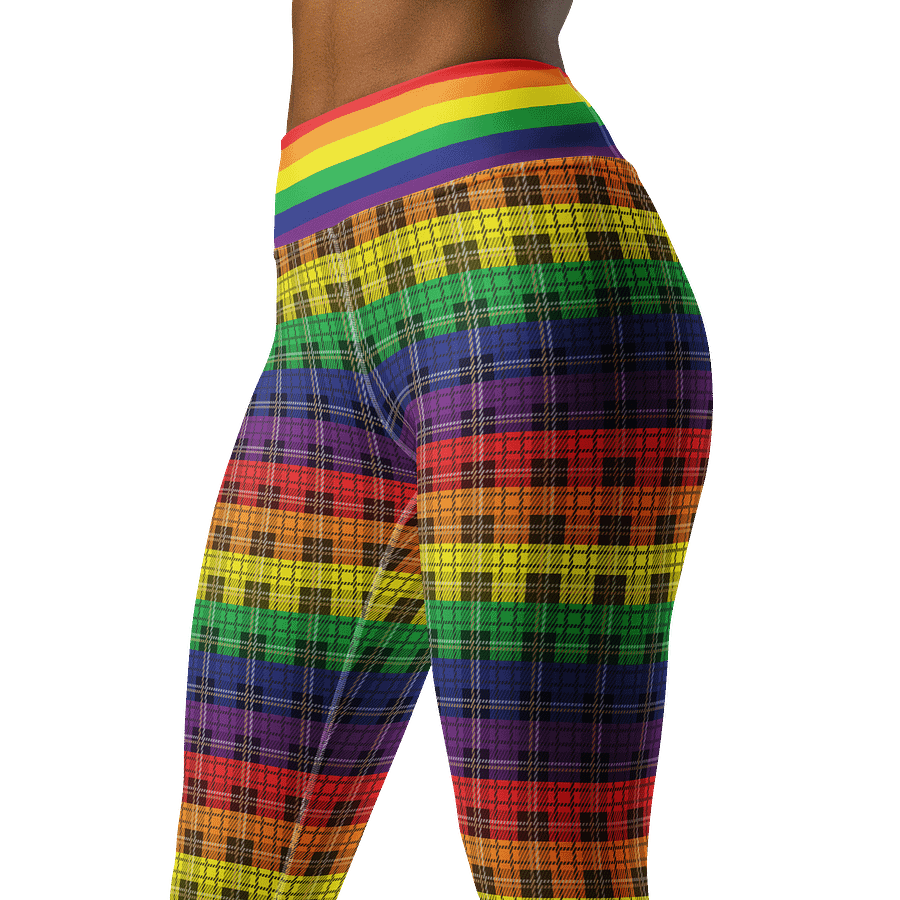 Rainbow Pride Plaid Leggings product image (4)