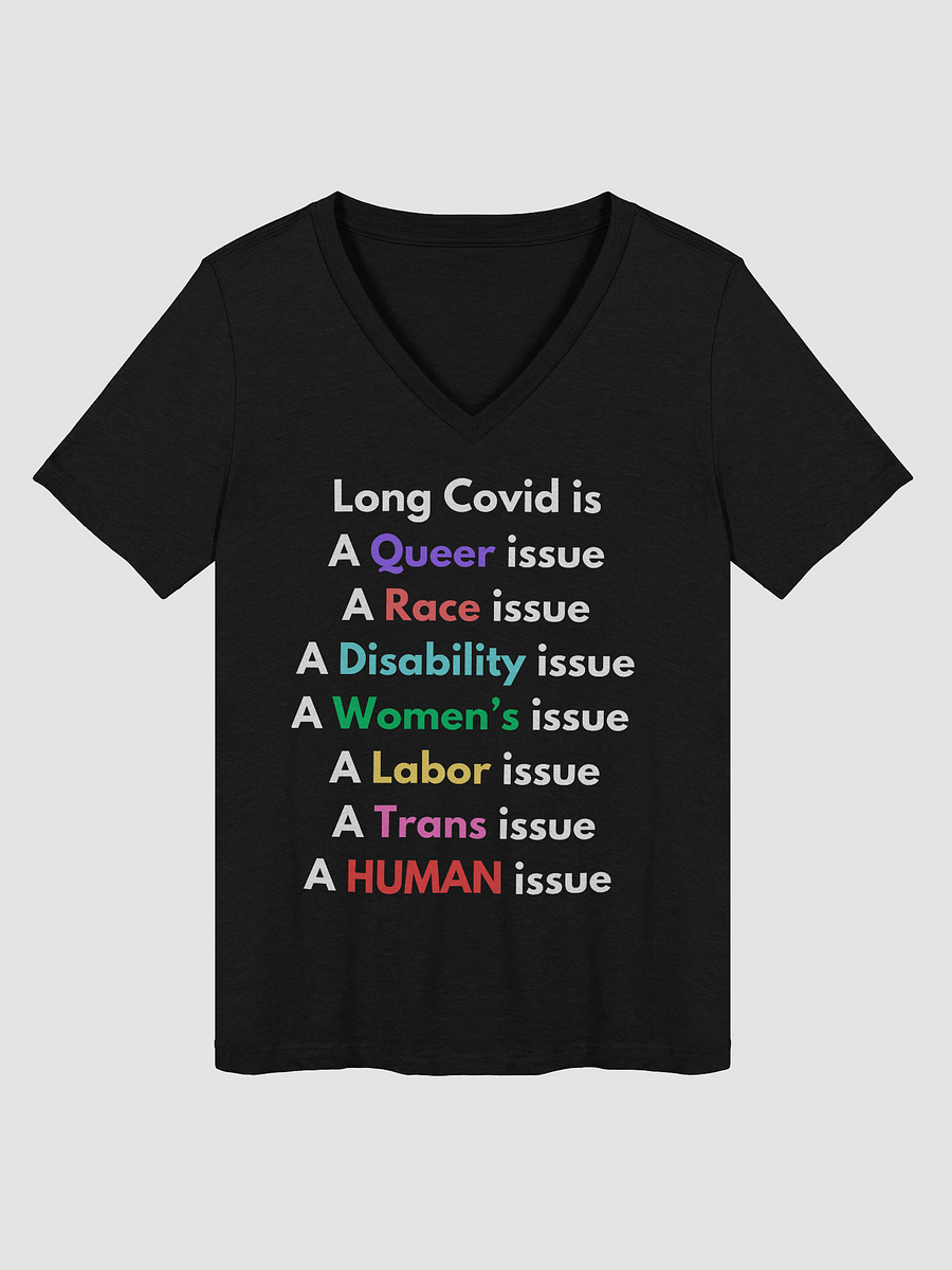 Long Covid Is Relaxed V-Neck Tee product image (14)