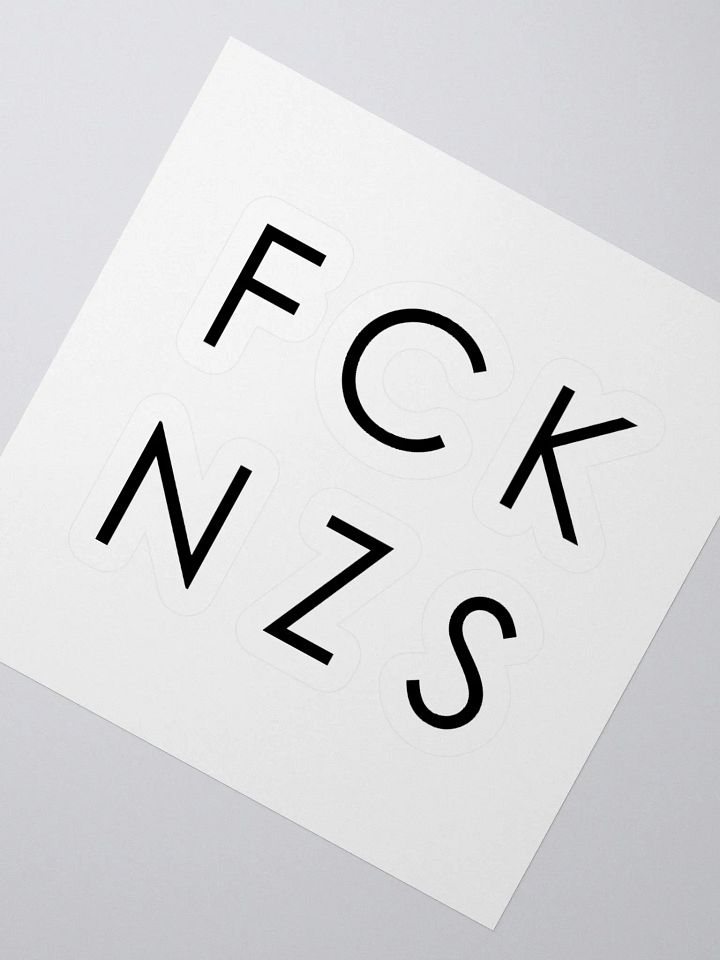 FCK NZS Kiss Cut Stickers product image (4)