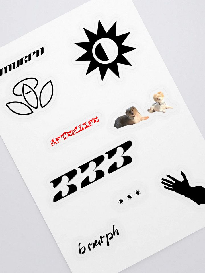 B MURPH Sticker Sheet product image (1)