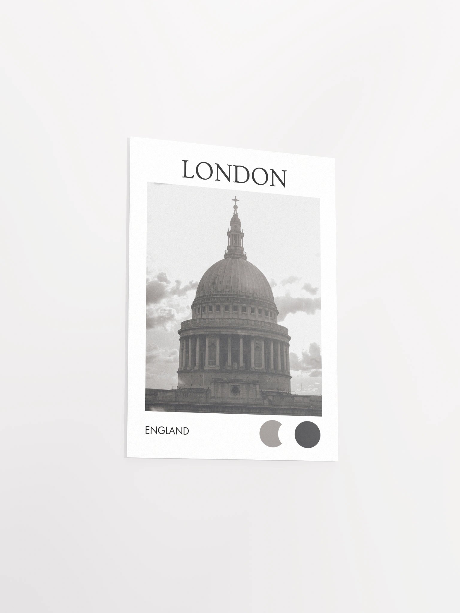 St. Paul's Dome - Black & White City Print product image (21)