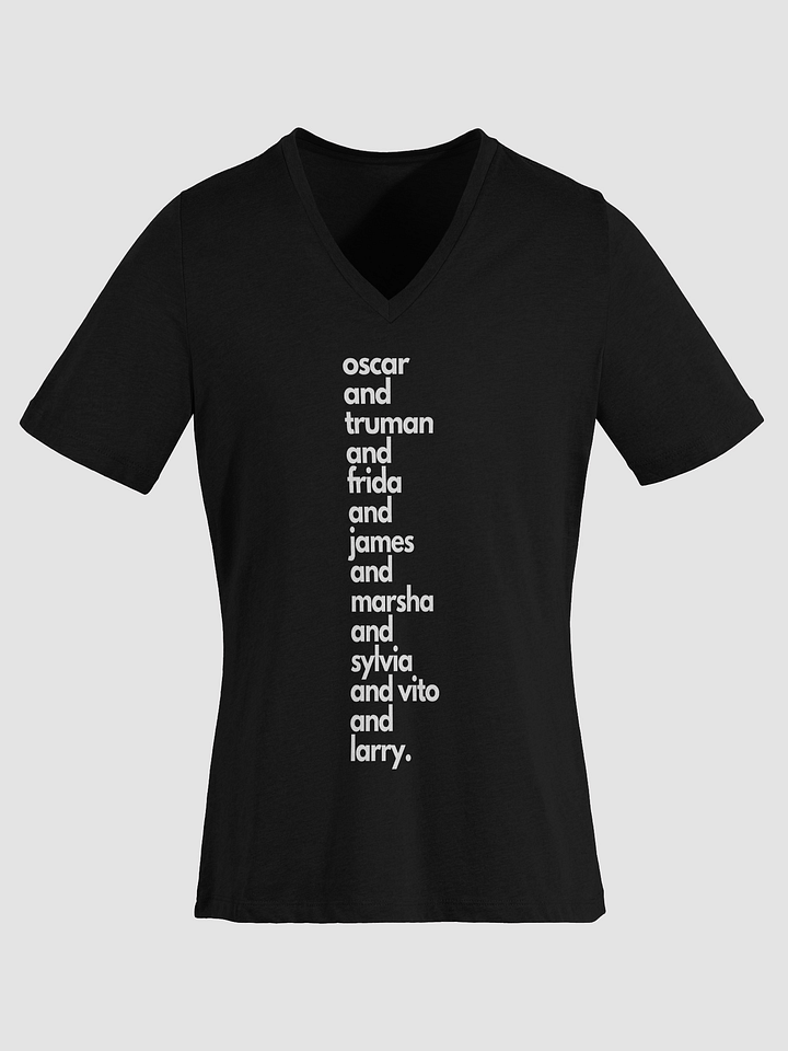 Queer Roll Call Relaxed V-Neck Tee product image (3)