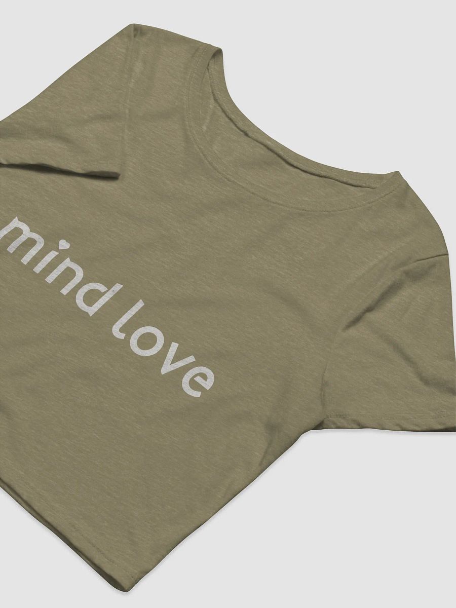 Mind Love Heather Green Crop Tee product image (3)