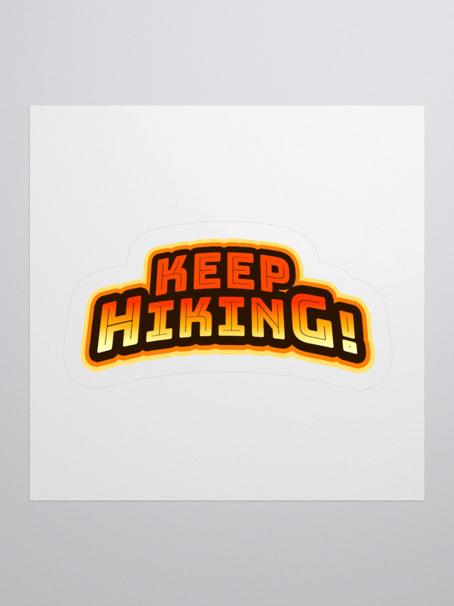 Energize Your Gear with 'KEEP HIKING!' Stickers product image (2)