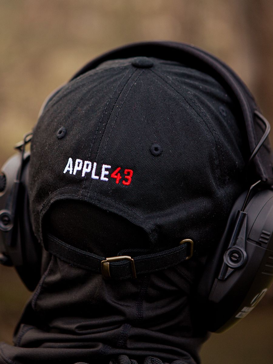 "43" Embroidered Hat (Red & Black) product image (5)