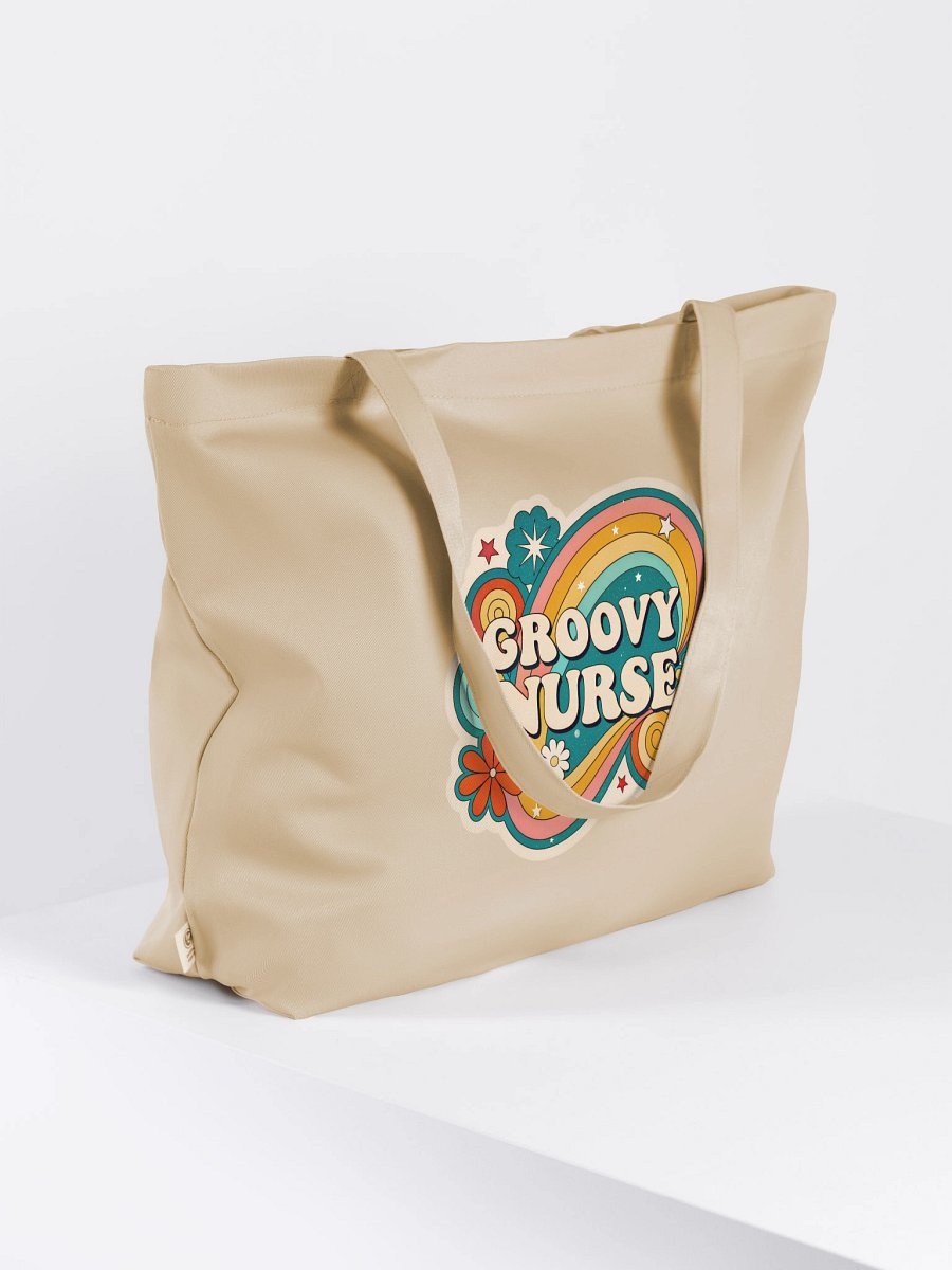 Groovy Nurse Organic Tote Bag product image (4)