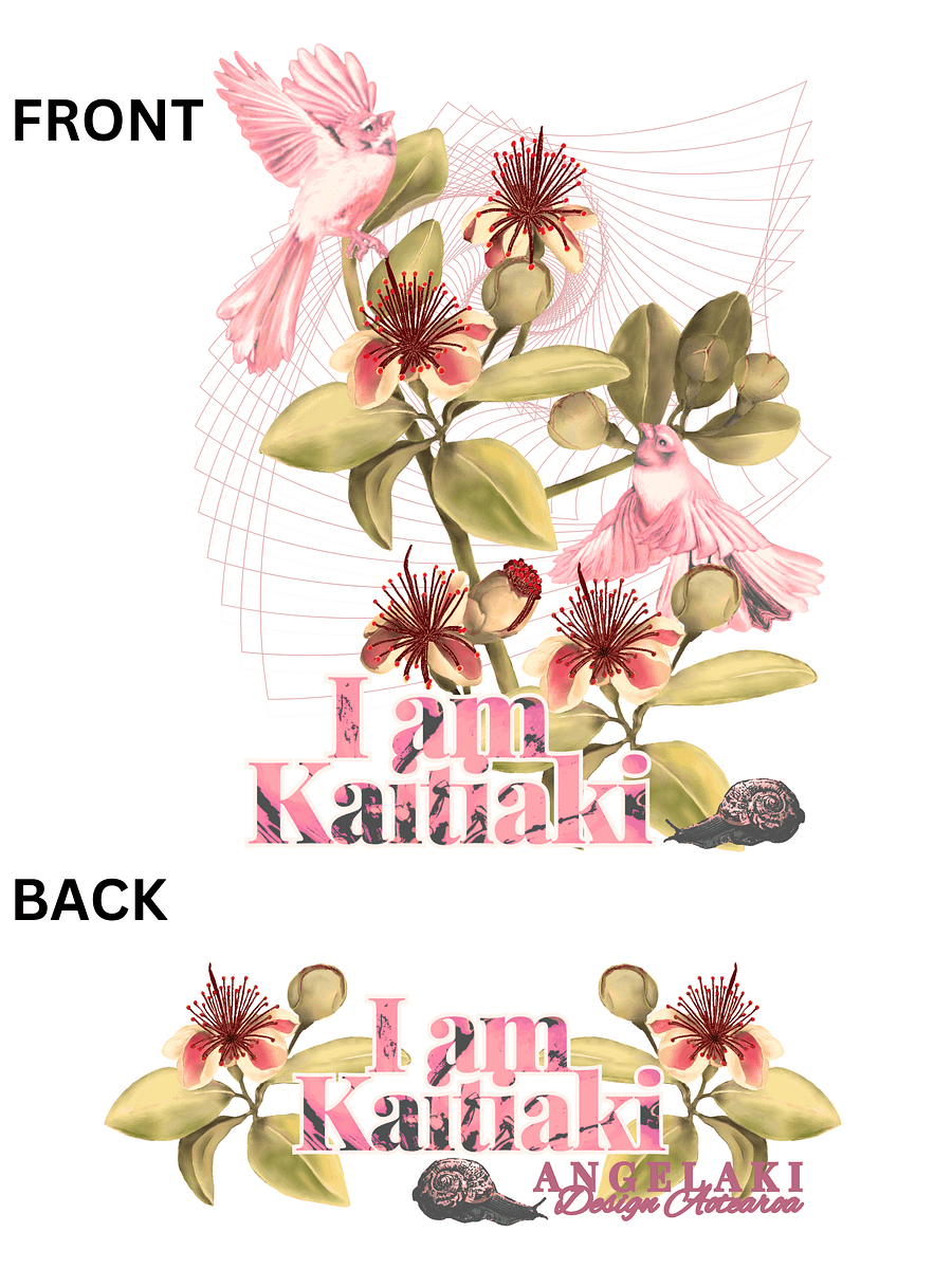 Unisex I am Kaitiaki - Feijoa Flowers and Fantails Decolonisation Aotearoa Tee product image (4)