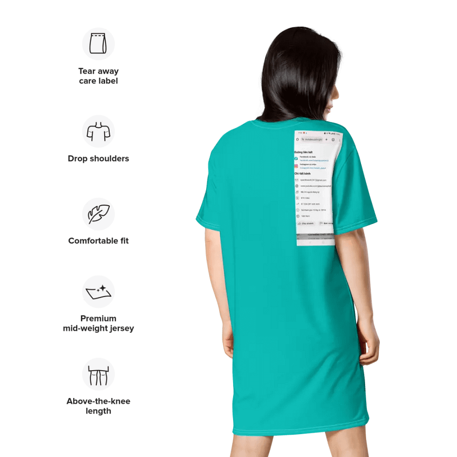Váy thun in toàn thân/Full body printed T-shirt dress product image (10)