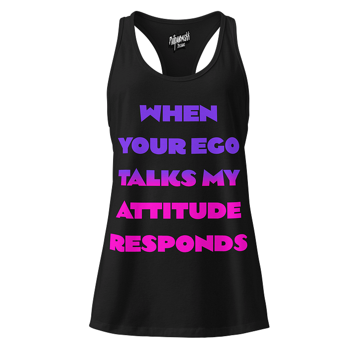 Ego vs Attitude Women's Racerback Tank product image (1)