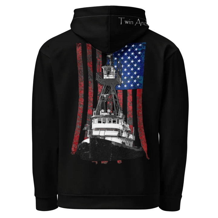 Black Tug CE & CE Flage Hoodie product image (1)