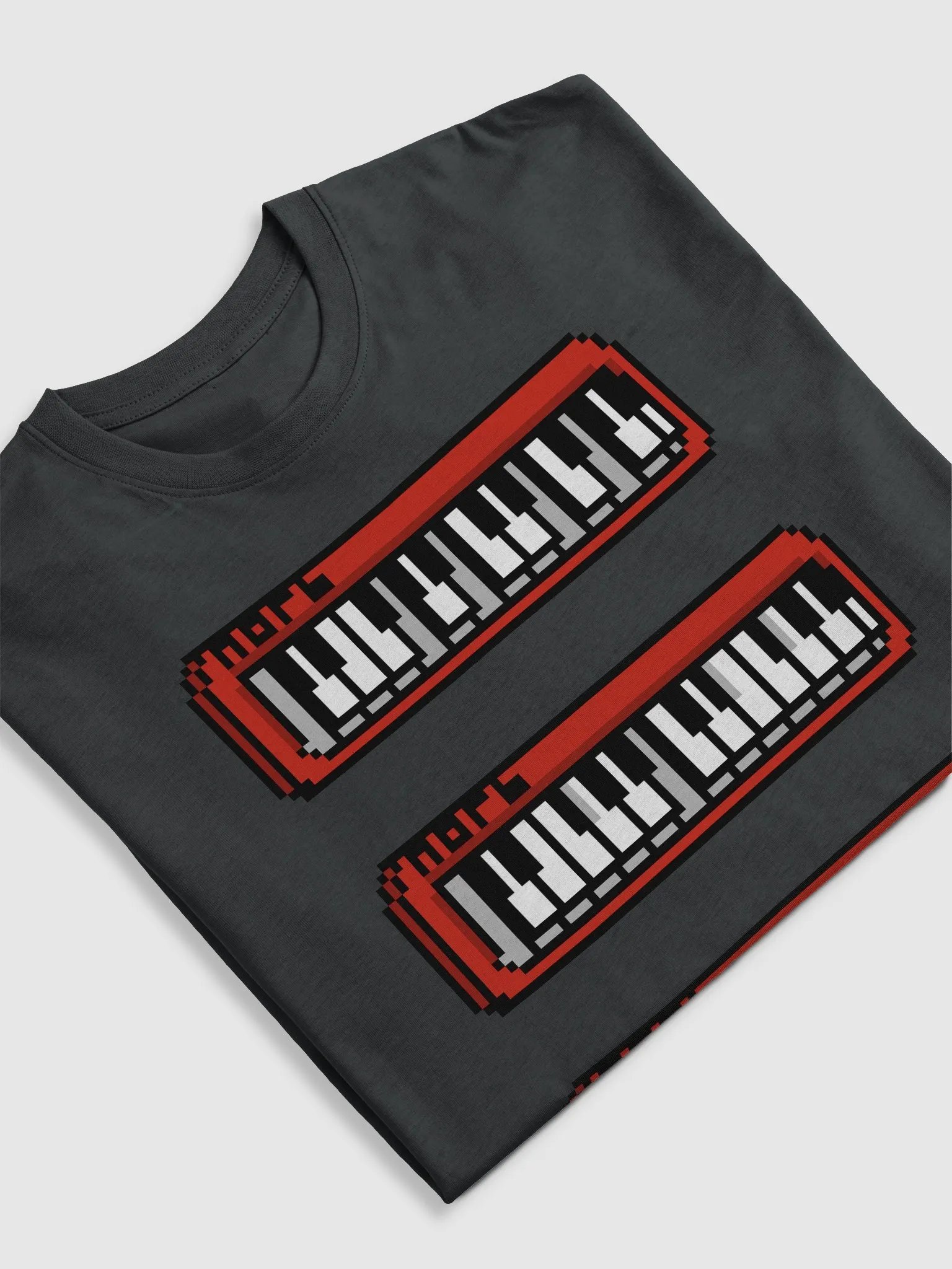 Intro Keyboards Tshirt (Dark Gray) product image (5)