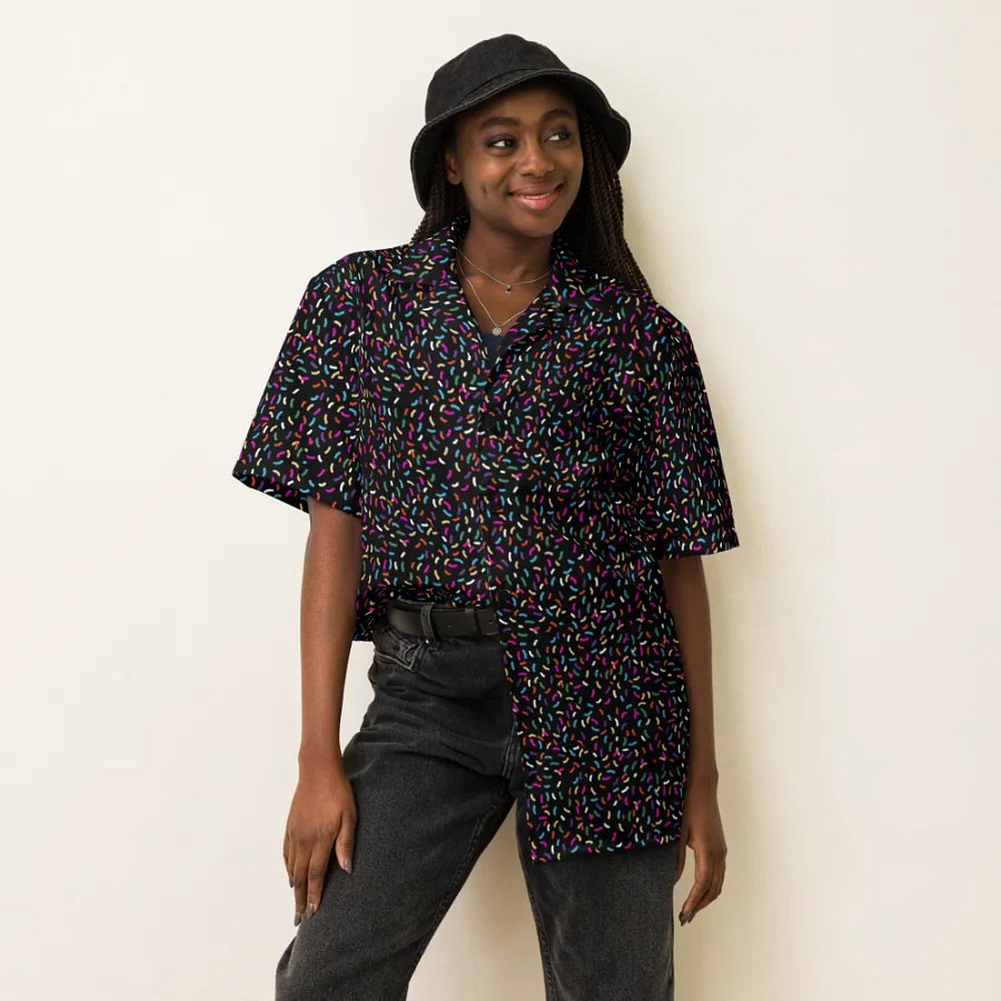 Black Sprinkle Button-Up product image (6)