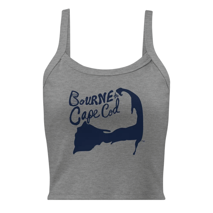 BOURNE to Cape Cod™ | Women’s Micro-Rib Tank | Coastal Cool with a Flattering Fit | Navy Logo product image (1)