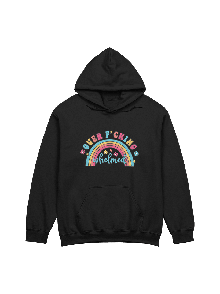 Over F*ckingwhelmed Hoodie – When Life Feels Too Loud | Mental Health Awareness product image (1)