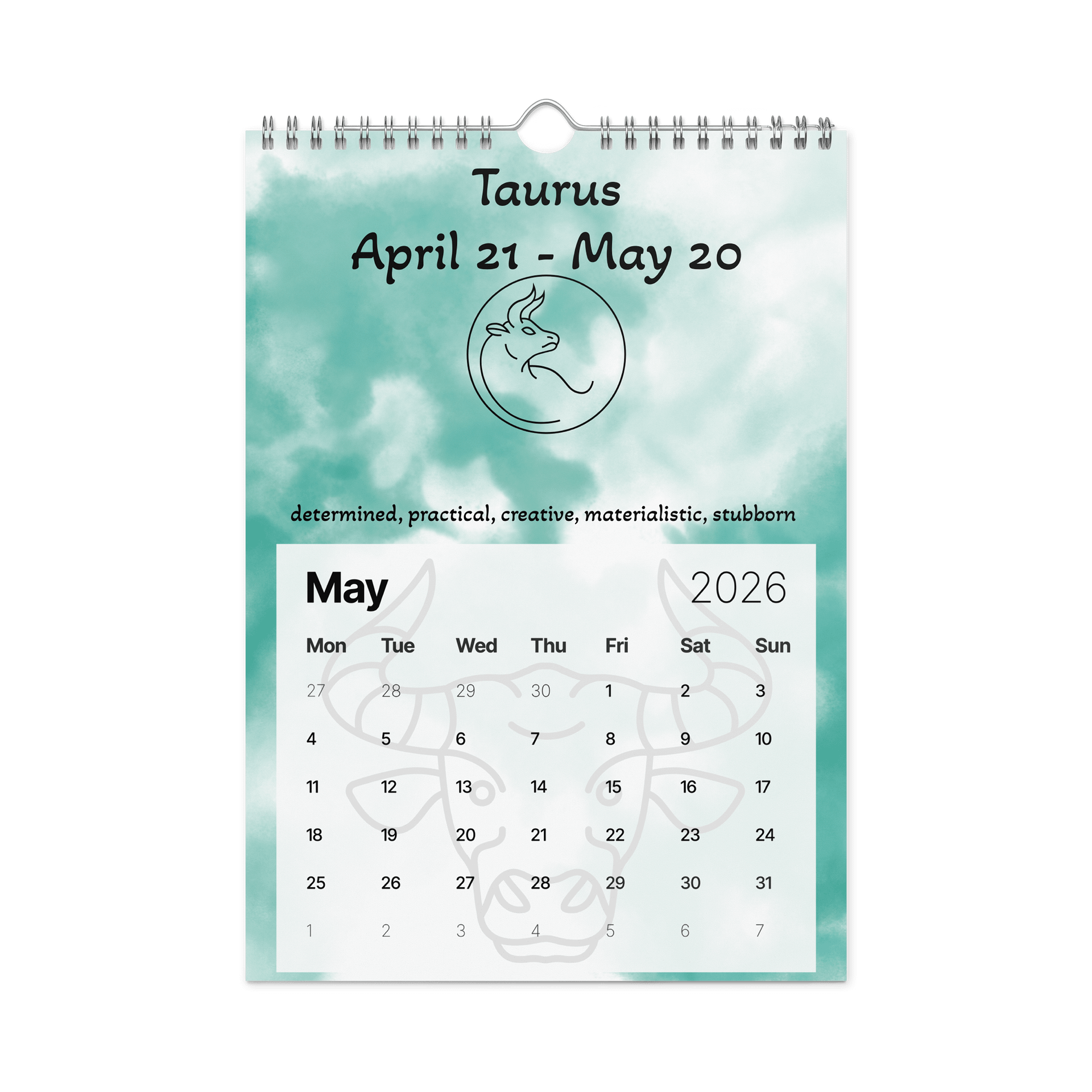 2026 Zodiac Wall Calendar product image (10)