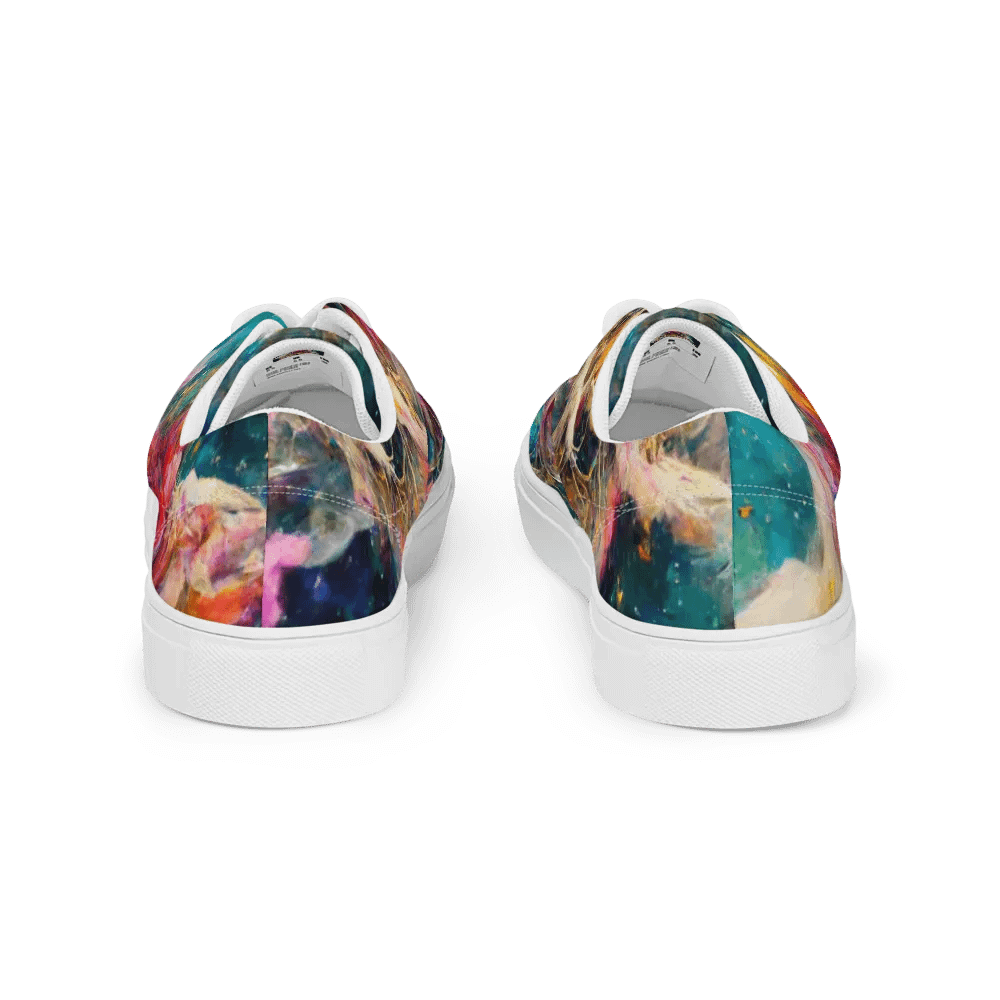 Women's Cosmic Blossom Lace-Up canvas Shoes product image (5)