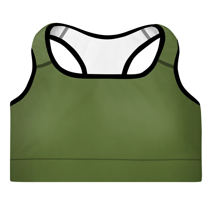 Elevate Your Workout with the Green Padded Sports Bra product image (1)