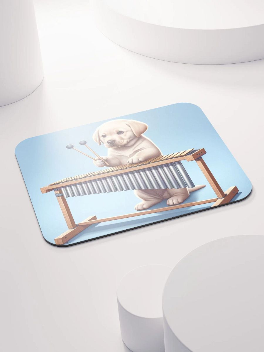 Marimba Playing Puppy Mouse Pad product image (4)