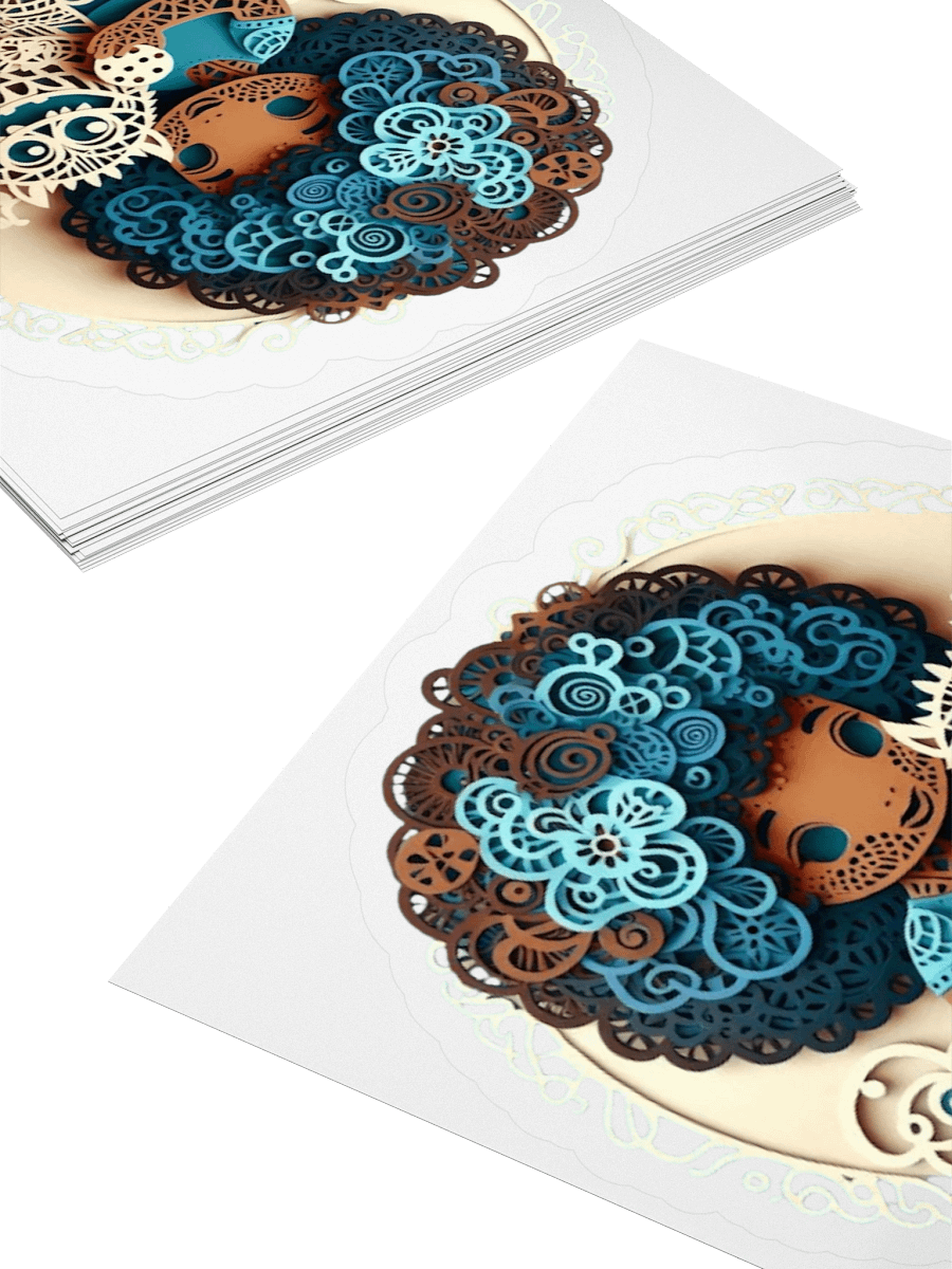 Whimsical Curly Hair Fantasy Stickers product image (11)