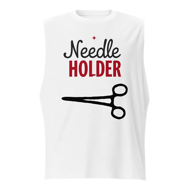 Stylized Needle Holder Muscle Tank product image (1)