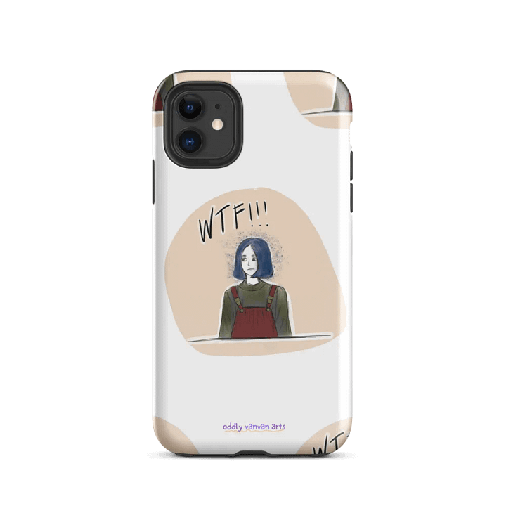 WTF!!! Blue Hair Illustration Tough iPhone® Case product image (24)