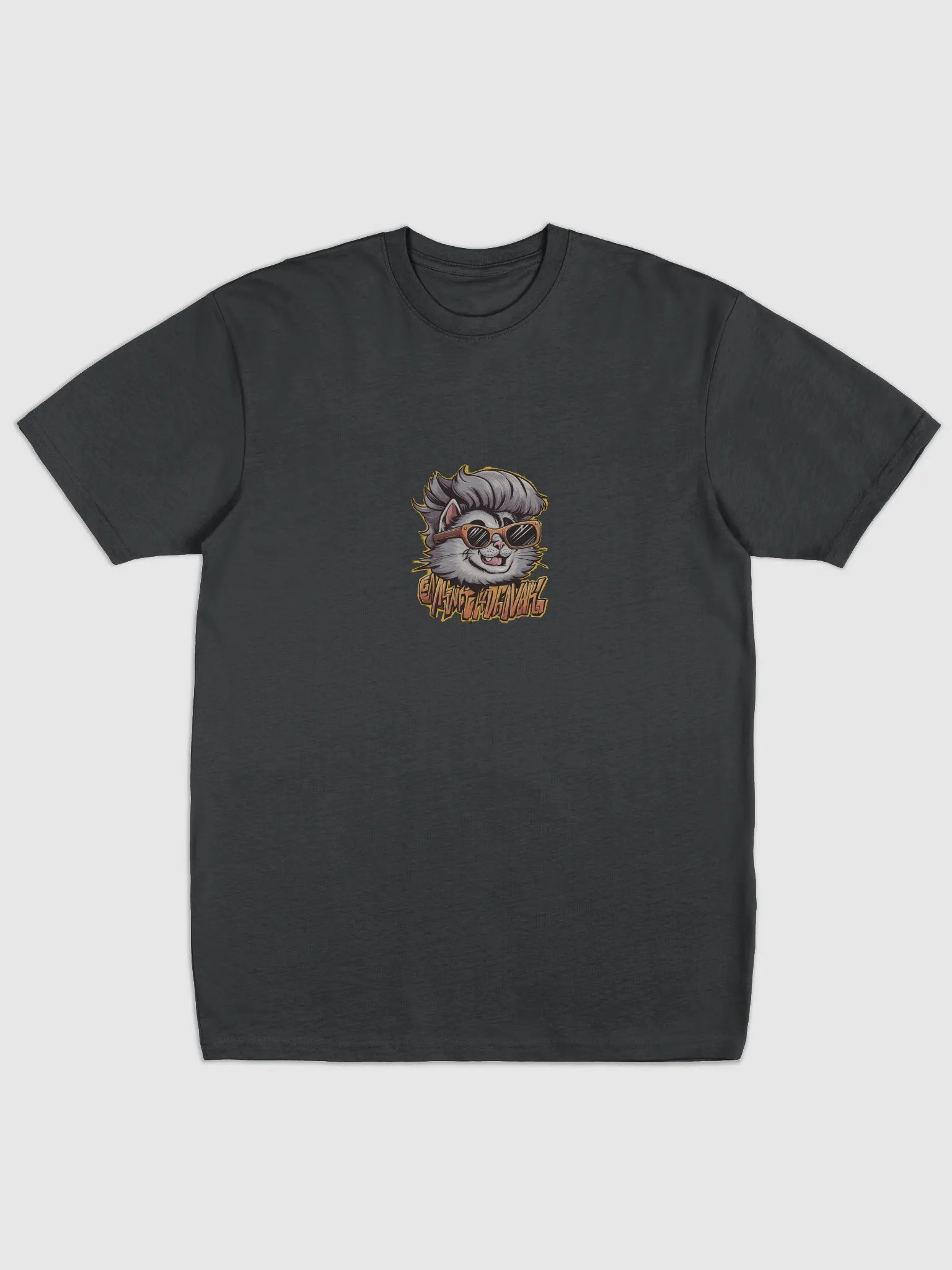 cute cat with a rock hairstyle T-Shirt product image (2)