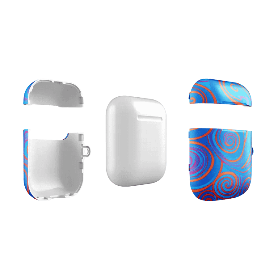 Funky Blue Dreams Liquid Tie-Dye Airpods Case product image (5)