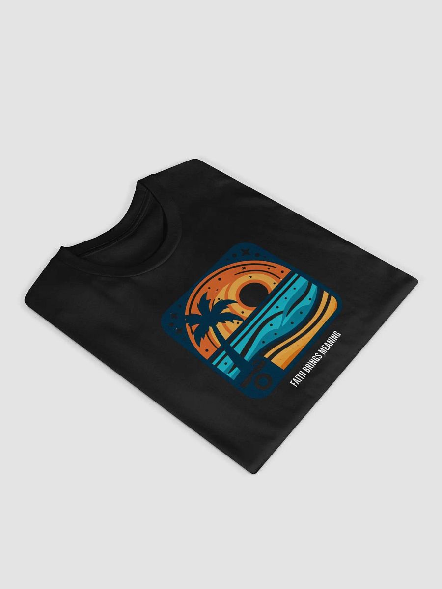 Sunset Serenity Unisex T-Shirt | AI Design Faith brings meaning product image (4)
