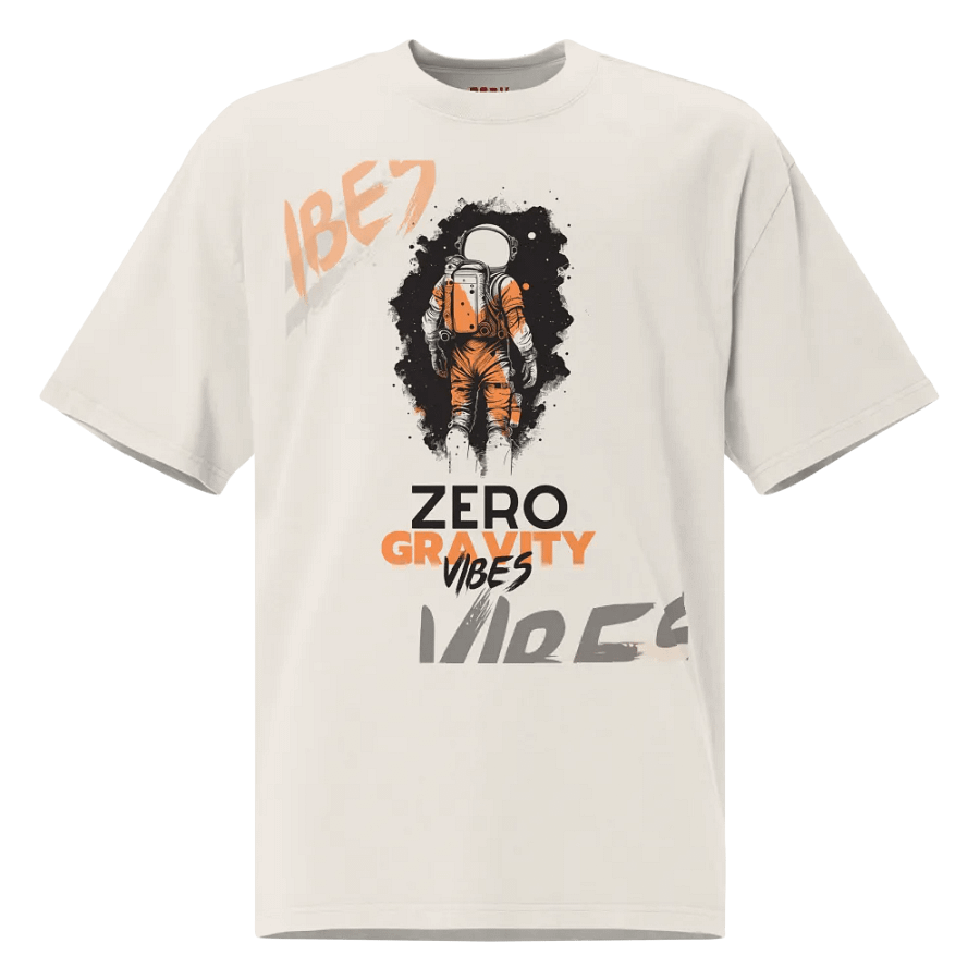 Zero gravity vibe oversized faded tee product image (30)