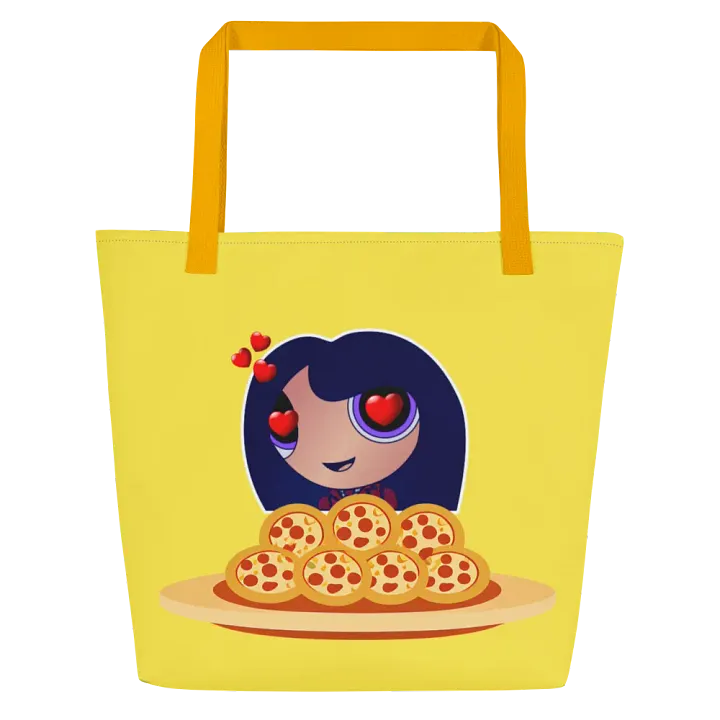 Pizza Love Tote Bag - Yellow product image (1)
