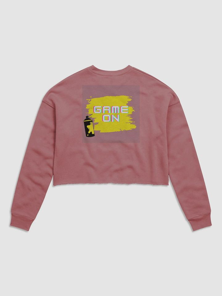 GAME ON warm fleece crop sweatshirt product image (1)