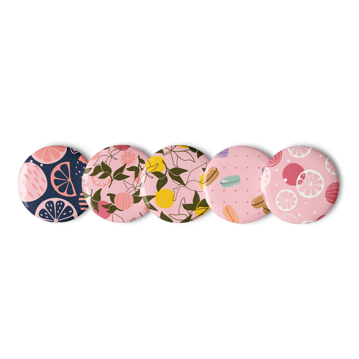 Citrus Slice Galore Pin Button Set product image (1)